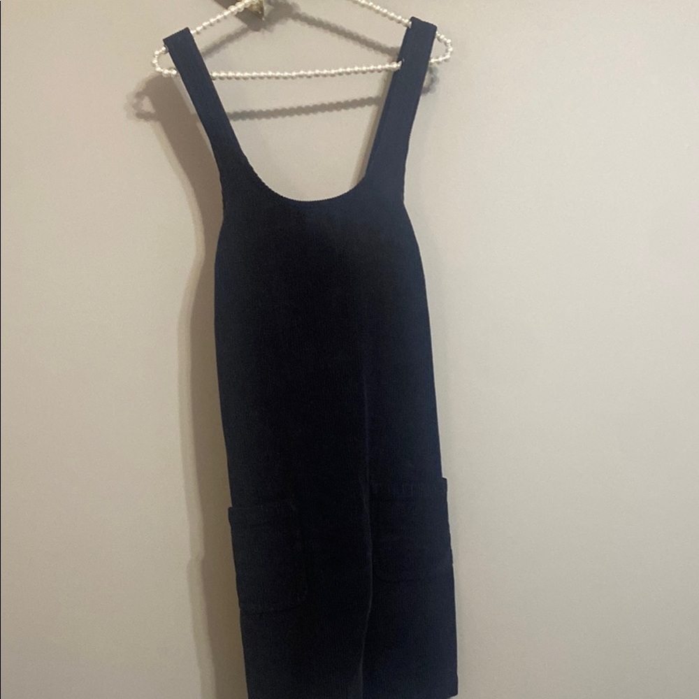 Fat Face Navy Corduroy Dress
